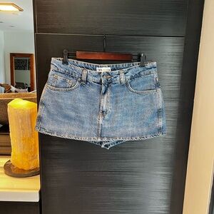 Zara Light Blue Denim Skirt